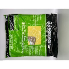 Vacmaster VHBM 3 Pack High Efficiency Dust Filter Bags for 8-10 Gallon Vacuums
