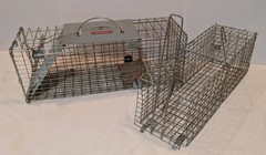 Pair of Live Animal Traps 1-18″ Little Giant Reinforced Single Door Entry 1- 16″