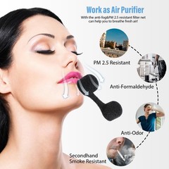 Dimeho 100 Pieces Nose Plug Filter Disposable Dust one size, Black