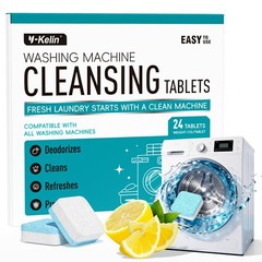 Y-Kelin Washing Machine Cleaner Tablets, 24 Pack – Up to 1 Count (Pack of 24)