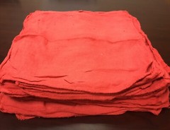 1000 new great mechanics shop rags towels Red 13″X14″