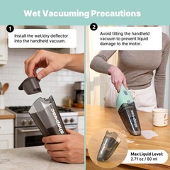 Shop-Vac Wet/Dry Handheld Vacuum Cordless Powerful Portable Car Vacuum