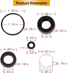 34262 Seal Rebuild Kit For Cat Pump 66DX 6DX Pressure Washer Pump Model 6DX35G1I