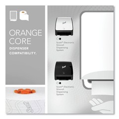 Scott 47035 8″ x 580′ 1-Ply Slimroll Towels – Orange Core/White (6/CT) New