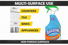 Fantastik Bleach Disinfectant Cleaner 32oz 6 Pack Spray Commercial 308685