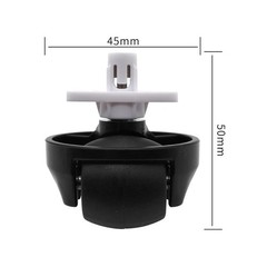 Front Caster Wheel Replacement Compatible with Roborock S4 S6 Black, White