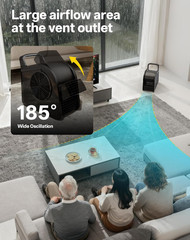 High-Velocity Floor Drying Blower with UV Lamp & 3-Speed Fan