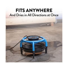 Dri-Eaz Dri-Pod Pro Omnidirectional Floor and Carpet Dryer, Ventilating Floor…