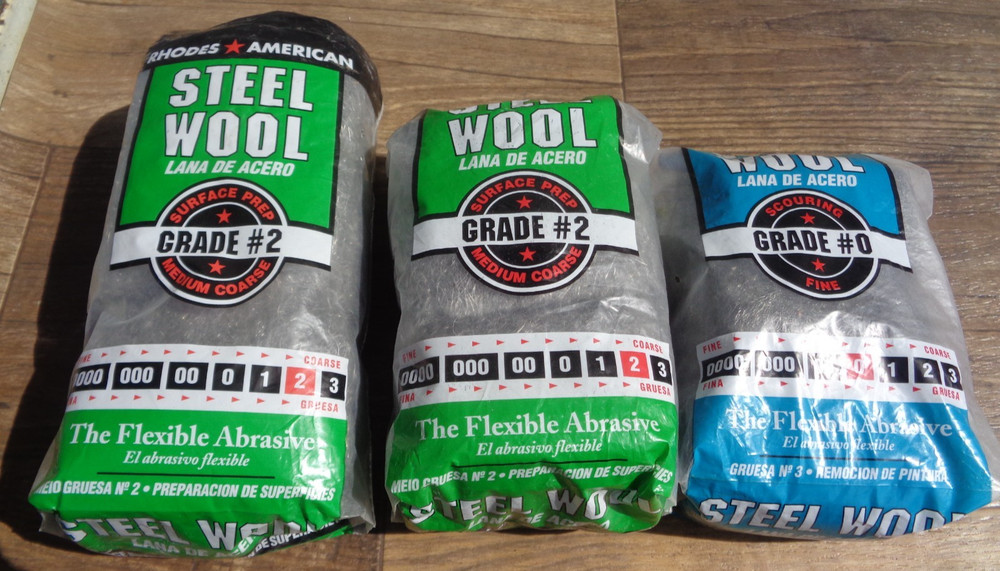Rhodes American Steel Wool, Fine Grade #0, Coarse Grade #2 -Assorted Lot