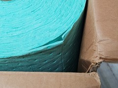 Spilfyter G-90BX 32″ x 150′ Sorbent Roll Polypropylene, Perforated, Green