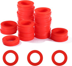 50 PCS Outdoor Garden Hose Washer Gasket Combo Pack Red. Made from Soft Silicone