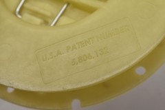 NSS 5990731 Spring Clip Pad Holder Set PP Yellow Plastic Discs Lot Of 3