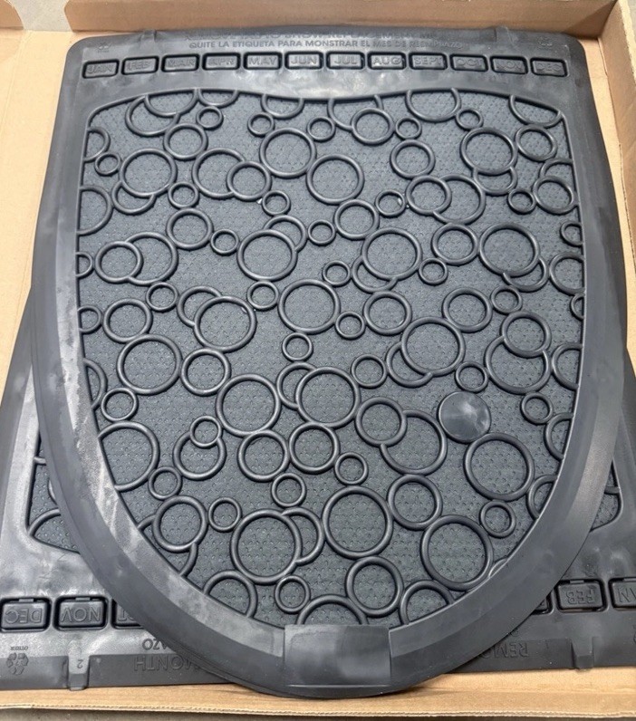 6-pack FRESH PRODUCTS P-Shield Urinal Mat Black PSUM-F-000l0006M-00