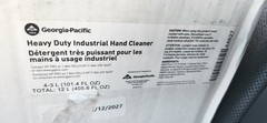 Georgia Pacific Professional GPC44627 4/Carton 3L HD Industrial Hand Cleaner