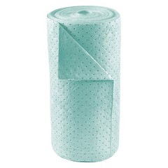 BRADY SPC ABSORBENTS SPCUN3800 Absorbent Roll,Universal,Green,150 ft.L 3NMP7