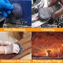 Steel Wool for Mice Control – 2 Pack of 3×10Ft Steel Wool, Gap Filter for Hou…