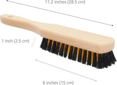 Cleaning Brush, Scrub Brush with Handle for Floor Mats Color: Black and Yellow