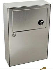 Bobrick B-254 ClassicSeries Recessed Sanitary Napkin Disposal – Stainless Steel