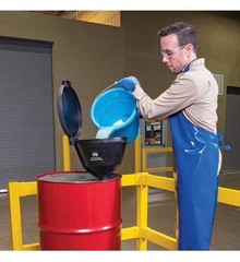 PIG Drum Funnel Burpless Poly for 30 and 55 gal Plastic or Steel Drum 2″ NPT….