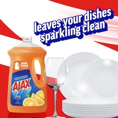 Ajax Ultra Liquid Dish Soap Orange Scent, Triple Action, 90 fl oz Bottle