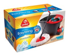 O-Cedar 148473 Microfiber EasyWring Spin Mop 12 W in. with Bucket