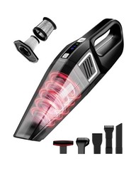 Handheld Vacuum Cordless, 9000PA Strong Suction, 2 Suction Modes, Fast Type-C…