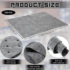 Oil Absorbent Pads for Garage and Basement 30 Pcs Dimpled Mat 15″x19.7″