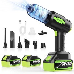JiocoVino Cordless Car Vacuum Portable -Handheld Cleaner Green
