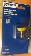 NIP PowerFit Pressure Washer 15 Degree Nozzle 15-Degree PF31061B for Gas Washers