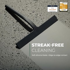 Gütewerk Gtewerk Silicone Shower Squeegee For Glass Doors Mirrors Stainless