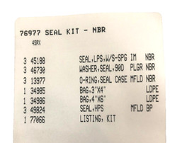 Cat Pumps 76977 OEM Seal kit 4SPX Pumps 4SPX32G1I