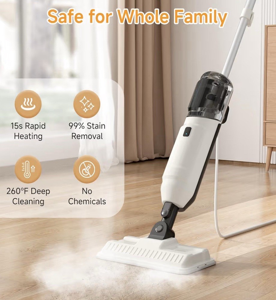 Multi-Purpose Steam Mop & Handheld Steamer – Pet-Friendly Floor Cleaner