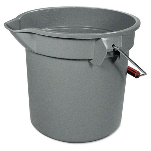 Rubbermaid Commercial 261400GY 14 qt. 12 in. Round Utility Bucket – Gray New
