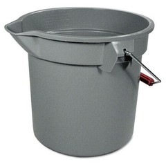 Rubbermaid Commercial 261400GY 14 qt. 12 in. Round Utility Bucket – Gray New