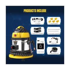 Walnut Blasting Cleaner Machine, with 2KG Walnut Sand & 5 Pcs Adapters Automo…