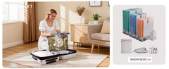 Rechargeable Wireless Pump Travel Storage Bags Set, Portable Space Saver Bags