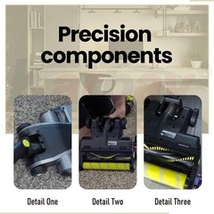 2 Pack Upgraded Replacement Wheel for Ryobi Cordless Stick Vacuum 18v BLACK