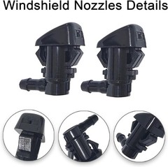 Front Windshield Washer Nozzle Kit fit for 2011-2023 Dodge Durango, 11-23 Jee…