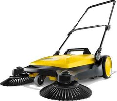 Karcher S 4 Twin Walk-Behind Outdoor Hand Push Sweeper – 5.25 Gallon Capacity