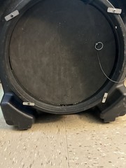 Black/Red Air Mover Blower with Power Outlets, Speed Control, Filter Light