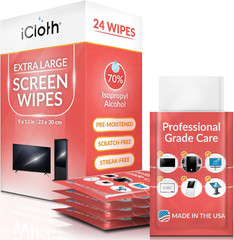 XL Wipe – 9X12 Inch Electronics Cleaning Wipe, 70% Isopropyl Alcohol, Individual