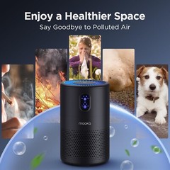 MOOKA Air Purifiers for Home Large Room up to 1076 ft², H13 True HEPA Air F