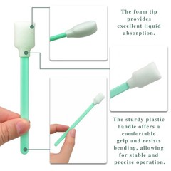 50PCS Foam Cleaning Swabs – Anti-Static Lint-Free Applicators for Green