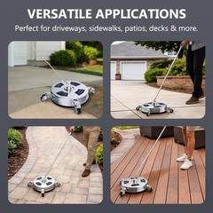 JaxonBilt 14 Inch Pressure Washer Surface Cleaner – Stainless stainless stell