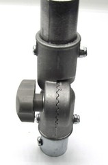 Extension Pole Angle Adapter- Fits all standard threaded poles. All metal. C
