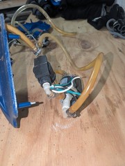 Windsor Karcher iCapsol CRB parts: flojet pump and strainer assembly