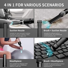 Handheld Car Vacuum Cleaner, Cordless Portable 20KPA Powerful Suction With LE…