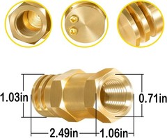 6540-1 Boomless Spray Nozzle 1/2″ FPT #5 Orifices (90° 180° Cap) 2.0 GPM, 40 PSI