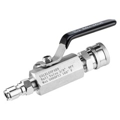 GALELEOPARD Ball Valve Pressure Washer, 3/8 Inch Quick Connect Black