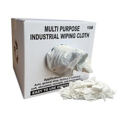 White Knit T-Shirt 100% Cotton Cleaning Rags 10 lbs. Box – Multipurpose Cleaning